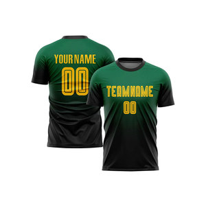 Camiseta Deportiva Amarilla Personalizada para Hombre con Impresión de Nombre y Número, Manga Corta, Cuello Redondo, Diseño Degradado, Secado Rápido, Corte Regular - Product Image 5