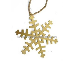 Article décoratif suspendu en fer avec finition dorée pour la décoration de la maison et d'autres décorations de Noël - Product Image 1