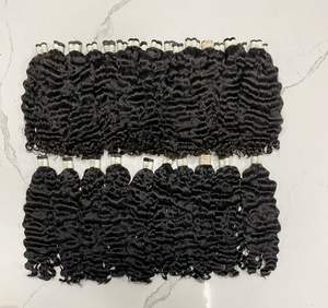 Extensiones de cabello humano sin procesar 100% de alta calidad, cutícula alineada, cabello virgen rizado suelto a granel para mujeres negras - Product Image 3