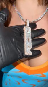 Comprar Colgante de Letra Inicial Totalmente Cubierto de Diamantes, Colgante Hip Hop Iced Out, Joyería para Hombre, Regalo de Cumpleaños, Letras Mayúsculas Personalizadas - Product Image 1