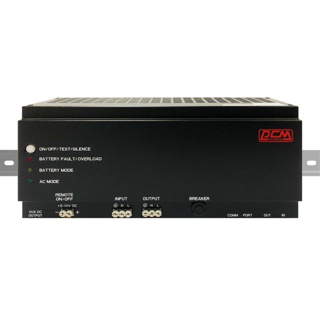 Compact 500VA Industrial UPS with LED Display Din Rail Mount Single-Phase Featuring Lead Acid Battery