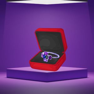 Wedding Wear 925 Sterling Silver Gold Plated Jewelry Multi Tourmaline Gemstone Women Wear Classic <b>Couple</b> <b>Ring</b> - Product Image 5