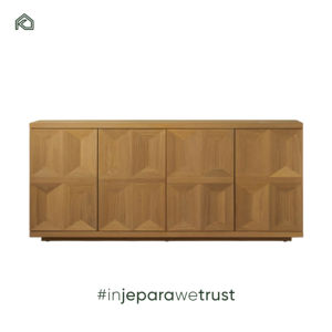 Aparador de Madera de Teca Tallada Antigua, Estilo Contemporáneo, Ecológico y de Lujo para Sala de Estar, Oficina en Casa, Bar, Dormitorio, Hotel - Galih - Product Image 6
