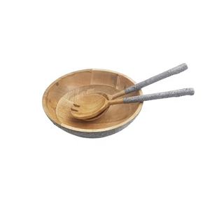 Cuenco de madera con Mango para trabajo de hormigón, juego de cuencos decorativos para fruta, Color gris, tamaño personalizado, venta al por mayor, juego de cuencos para servir por sublimación de la India - Product Image 5