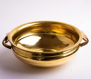Traditional Decorative Brass Urli Bowl for Home Office Decor Floral <b>Floating</b> <b>Candle</b> Decoration - Product Image 6