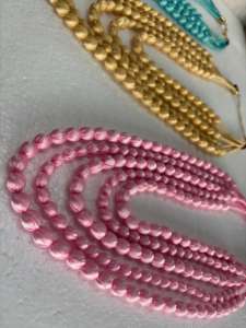 สร้อยคอประดับมุกเทียมหุ้มผ้าทำมือหลายชั้น ดีไซน์โบฮีเมียนรูปผีเสื้อ หลายเส้น สร้อยคอแฟชั่น ของขวัญ เครื่องประดับ - Product Image 2