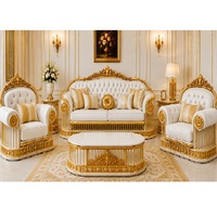 Muebles de sala de estar estilo del sudeste asiático, compre sofá de madera con mesa central y sillón/diván, última colección de sofás