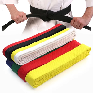Ceinture d'arts martiaux Taekwondo 4 cm de large, épaisse, durable, en coton doux, ceinture d'entraînement avec couleurs personnalisables - Product Image 2