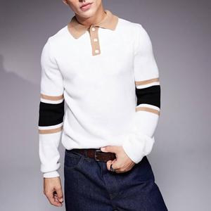 เสื้อโปโลปักลายคุณภาพสูงขายส่ง เสื้อยืดลำลองเรียบง่าย เสื้อกอล์ฟ รับทำโลโก้ เสื้อโปโลเรียบง่ายสำหรับผู้ชาย - Product Image 1