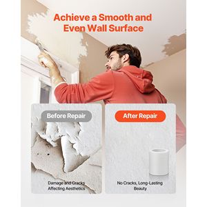 Nastro Adesivo in Fibra di Vetro per Giunti di Cartongesso, 15 cm L x 30 m L, Facile da Applicare, con 12 Rotoli di Nastro a Rete per Cartongesso - Product Image 2