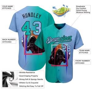 Nueva Camiseta de Béisbol Hecha de Poliéster Puro, Color Negro, Manga Corta, Cuello en V, para Adultos, Camisetas de Béisbol con Nuevo Diseño, Todos los Colores - Product Image 3