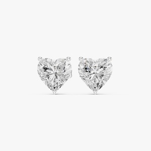 Pendientes de Diamantes Cultivados en Laboratorio con Corte Corazón de 2.15CTW, Oro Amarillo de 9K, 3 Puntas, Joyería Fina al por Mayor OEM - Product Image 6