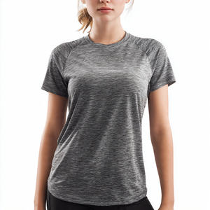 Camiseta Deportiva de Secado Rápido para Mujer, Corte Ajustado, 100% Poliéster, Cuello Redondo, Manga Corta - Product Image 6