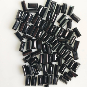 สปิเนลสีดำธรรมชาติ 8x4 มม. ทรงบาแกตต์ คุณภาพดีที่สุด พลอยหลวมสำหรับทำเครื่องประดับ ได้รับการรับรองจากเรดเมาน์เทน เจมส์ - Product Image 2