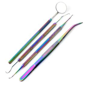 Kit de instrumentos de cuidado bucal de acero inoxidable de alta calidad, Kit Dental de examen, potencia Manual, herramienta de higiene Dental de la mejor calidad, venta - Product Image 4