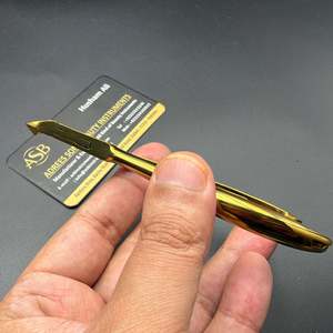 Pince à cuticules dorée avec joint en acier inoxydable, taille de mâchoire 6 mm, outil de soin des ongles, manucure, éliminateur de peaux mortes - Product Image 5