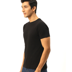 Prix d'usine, vente en gros, t-shirts de fitness pour hommes, coupe ajustée, tricotés, en spandex/polyester, confortables, pour l'entraînement sportif - Product Image 2