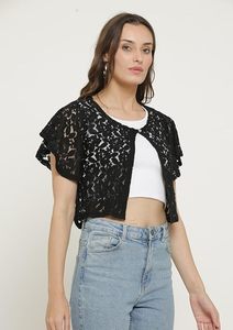 Women <b>Sheer</b> Net Poncho Cape Stylish Hollow Out Design Beach Cover Up <b>Bikini</b> Wrap Summer Fashion - Product Image 3