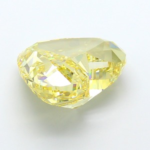 Diamant CVD de haute qualité 11,11 carats, jaune intense fantaisie, taille cœur modifiée, clarté VS2, polissage excellent, cultivé en laboratoire, article en stock - Product Image 2