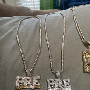 Moissanite <b>Custom</b> <b>Name</b> Pendant Iced Out Letter <b>Necklace</b> Hip Hop Luxury Statement Jewelry For Men - Product Image 1
