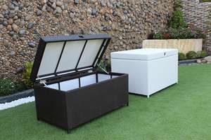 Coffre de rangement élégant en polyrotin pour meubles de patio - Product Image 5