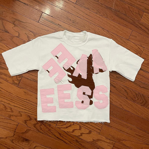 Vêtements hommes Patchwork broderie Streetwear coupe et coudre chemise surdimensionné poids lourd Boxy recadrée t-shirt fabricant hommes t-shirts - Product Image 2