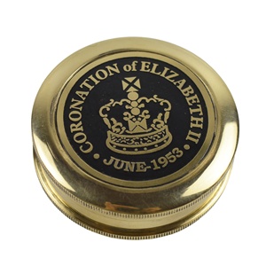 Boussole d'extérieur à thème moderne avec décor en laiton plaqué or finition Gadgets nautiques affichage du cadran du pointeur pour le camping - Product Image 2