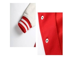 100 % Wool Women Fashion Letterman Baseball Varsity Jacket Custom High Quality Leather Sleeves Baseball Jacket - Product Image 3