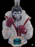 Pendentif en diamant de qualité export pour femme, collier avec pierre étincelante, bijoux de mode pour un usage quotidien, disponible au prix export.