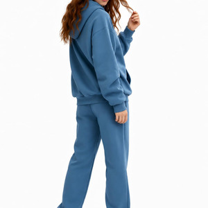 Survêtement pour femmes, respirant, hiver, adulte, personnalisable, 100% coton, haute qualité, nouveau, mélange de coton doux, tenue pour femmes - Product Image 4