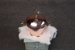 Bac à glace de luxe au design martelé, idéal pour bar à domicile élégant et cadeaux pour occasions spéciales, refroidisseur à vin d'Inde - Product Image 2