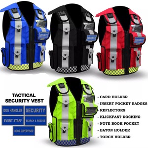 Chaleco Táctico Personalizado de Alta Visibilidad, Chaleco Reflectante para Adiestradores de Perros, Chaleco de Seguridad con Bolsillos Multifuncionales Ajustables - Product Image 4