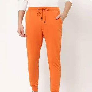 Pantalon de survêtement pour hommes, taille élastique, cordon de serrage, poches latérales, joggers décontractés, vêtements d'automne - Product Image 1