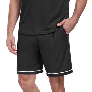 ชุดเซ็ตผู้ชายไซส์ปกติแบบยืดได้ ไซส์พลัส สไตล์ไฮสตรีท ชุดกีฬาผู้ชาย ลายพิมพ์เรียบ กันลม เหมาะกับทุกฤดูกาล - Product Image 4