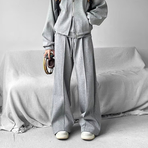 Pantalones de Pierna Ancha Profesionales para Hombre, Pantalones Formales de Oficina, Corte Relajado, Diseño Elegante, Estilo Casual de Negocios - Product Image 2