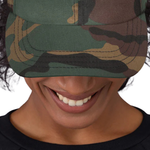 Gorra de Béisbol Blanca Bordada con Camuflaje, Ajustable, Informal, para Deportes al Aire Libre, Accesorio de Moda para Uso Diario - Product Image 3