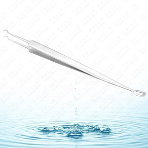 Extracteur de points noirs et d'acné en acier inoxydable – Outil professionnel pour éliminer les comédons et les boutons, pour un soin facial des pores en profondeur - Product Image 4