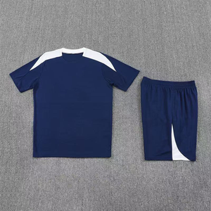 Conjunto Cortavientos Color Block para Hombre, Chaqueta con Capucha de Secado Rápido y Pantalones Cortos, Atuendo Deportivo de Verano, Material Ligero de Poliéster - Product Image 4