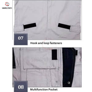 Vêtements de travail haute visibilité coupe-vent avec bandes réfléchissantes, nouveau design bicolore, combinaisons de sécurité pour l'industrie - Product Image 5