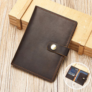 Travel Passport <b>Holder</b> <b>Wallet</b> Slim Genuine Leather Passport Cover Brown PU Leather Passport <b>Card</b> <b>Holder</b> Organizer - Product Image 2
