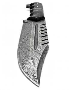 Outil utilitaire d'extérieur en acier Damas artisanal avec manche ergonomique en corne noire - Product Image 4