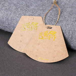 ป้ายแขวนกระดาษสีเทาพรีเมียมสำหรับแบรนด์เสื้อผ้า ส่งตรงจากโรงงาน - Product Image 3