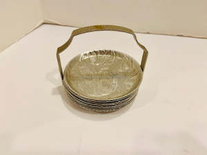 Sous-verres pour tasses de voiture, pour les accessoires de véhicule, tapis en marbre, style OEM, rond, Sublimation, en céramique, Vintage, noël - Product Image 3