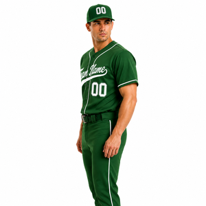 Maillot de baseball haut de gamme 100 % polyester à manches courtes, antibactérien et respirant, idéal pour l'entraînement et les matchs d'équipe - Product Image 4