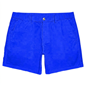 Pantalones Cortos Bermuda Oxford de Algodón Blanco para Hombre, Cintura Media, Cierre de Botones, Estilo Casual, Color Sólido, Tejido Transpirable - Product Image 4