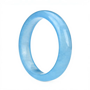 Bracelet en résine de jade bleu clair, rond, tendance, de haute qualité, pour femmes, cadeaux classiques et bijoux de différentes couleurs - Product Image 4