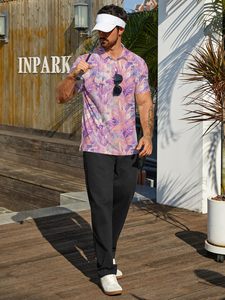 เสื้อกอล์ฟผู้ชายลายดอกไม้สีพาสเทลสำหรับช่องทางการค้าปลีกของคุณ เราให้บริการการจัดหาวัสดุและบริการผลิตแบบ B2B ตามความต้องการ พร้อมขั้นต่ำในการสั่งซื้อที่ยืดหยุ่น - Product Image 4