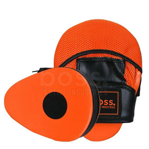 Pad de frappe en cuir véritable pour l'entraînement des boxeurs, pads de frappe en gros fabriqués au Pakistan - Product Image 2