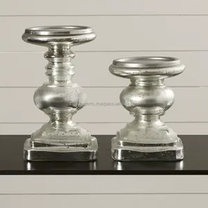 Bougeoir de Noël artisanal d'inspiration vintage pour un style intérieur intemporel, bougeoir en métal de qualité export pour l'exportation internationale - Product Image 2