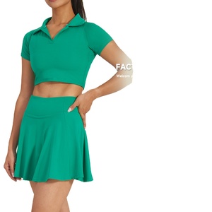 Tennis <b>Skirt</b> Set Women's High Quality Fitness Slim Fit Relaxed Wear <b>Skirt</b> Sport - Product Image 5